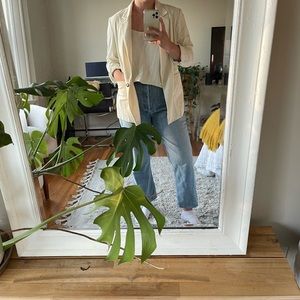 Raw Silk Lightweight Blazer (matching item available)